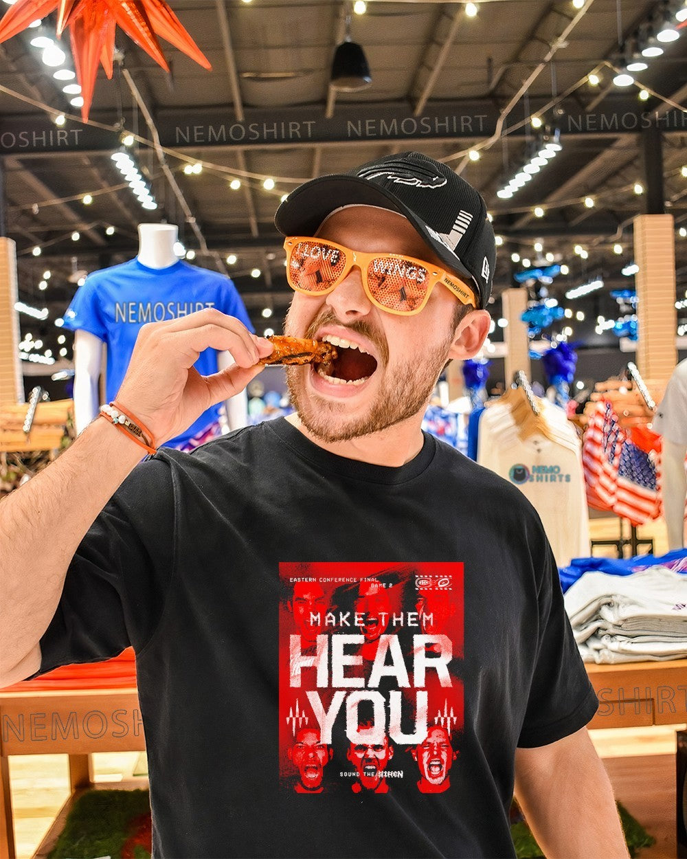 Carolina Hurricanes make them here you Eastern Conference Final game 2 sound the siren shirt