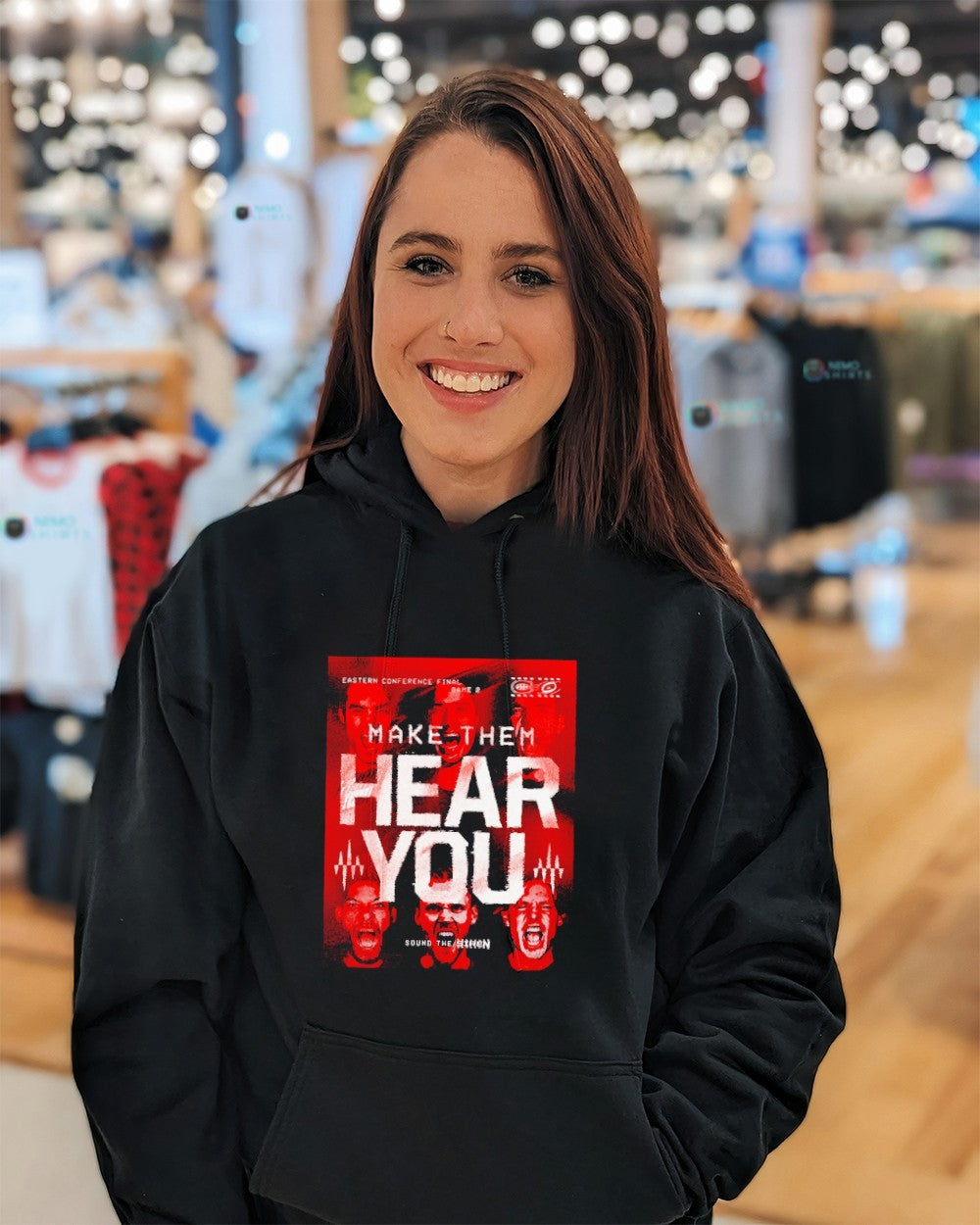 Carolina Hurricanes make them here you Eastern Conference Final game 2 sound the siren shirt