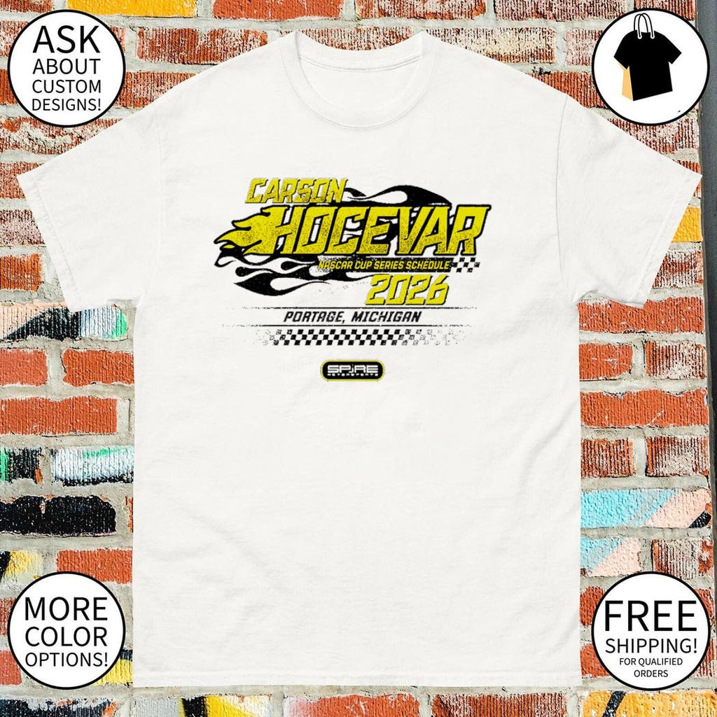 Carson Hocevar #77 Racing Nascar 2026 Schedule shirt