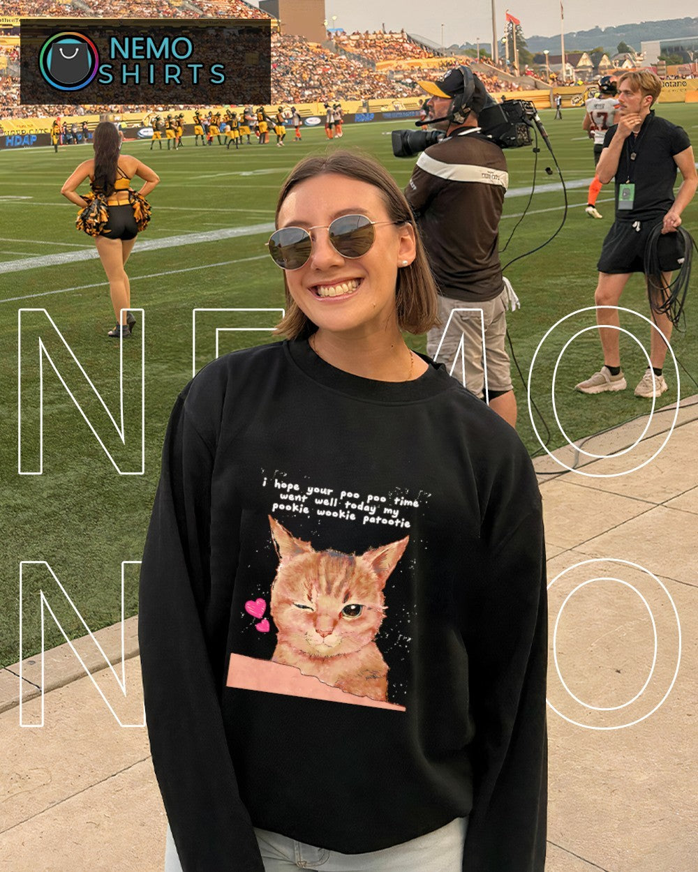 Cat I hope your poo poo time went well today my pookie wookie patootie shirt