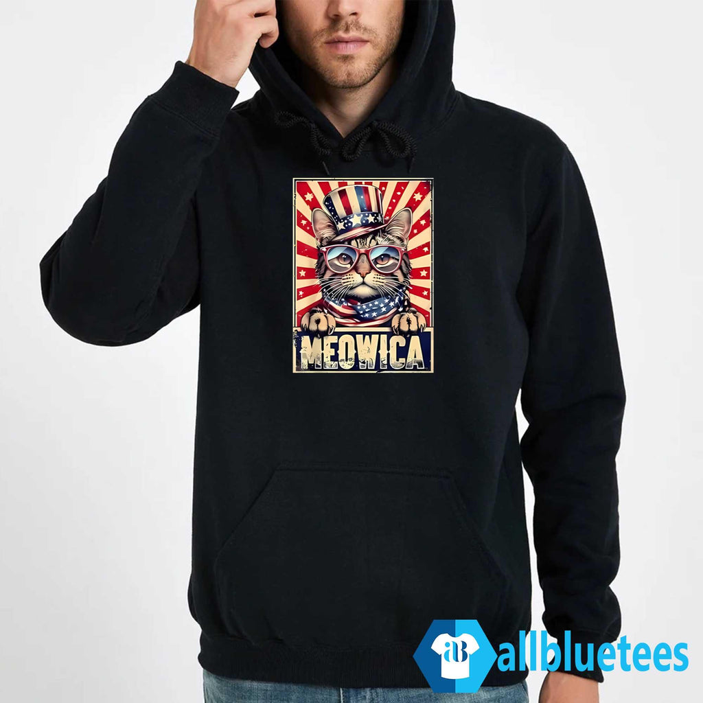 Cat Meowica 4th Of July Shirt