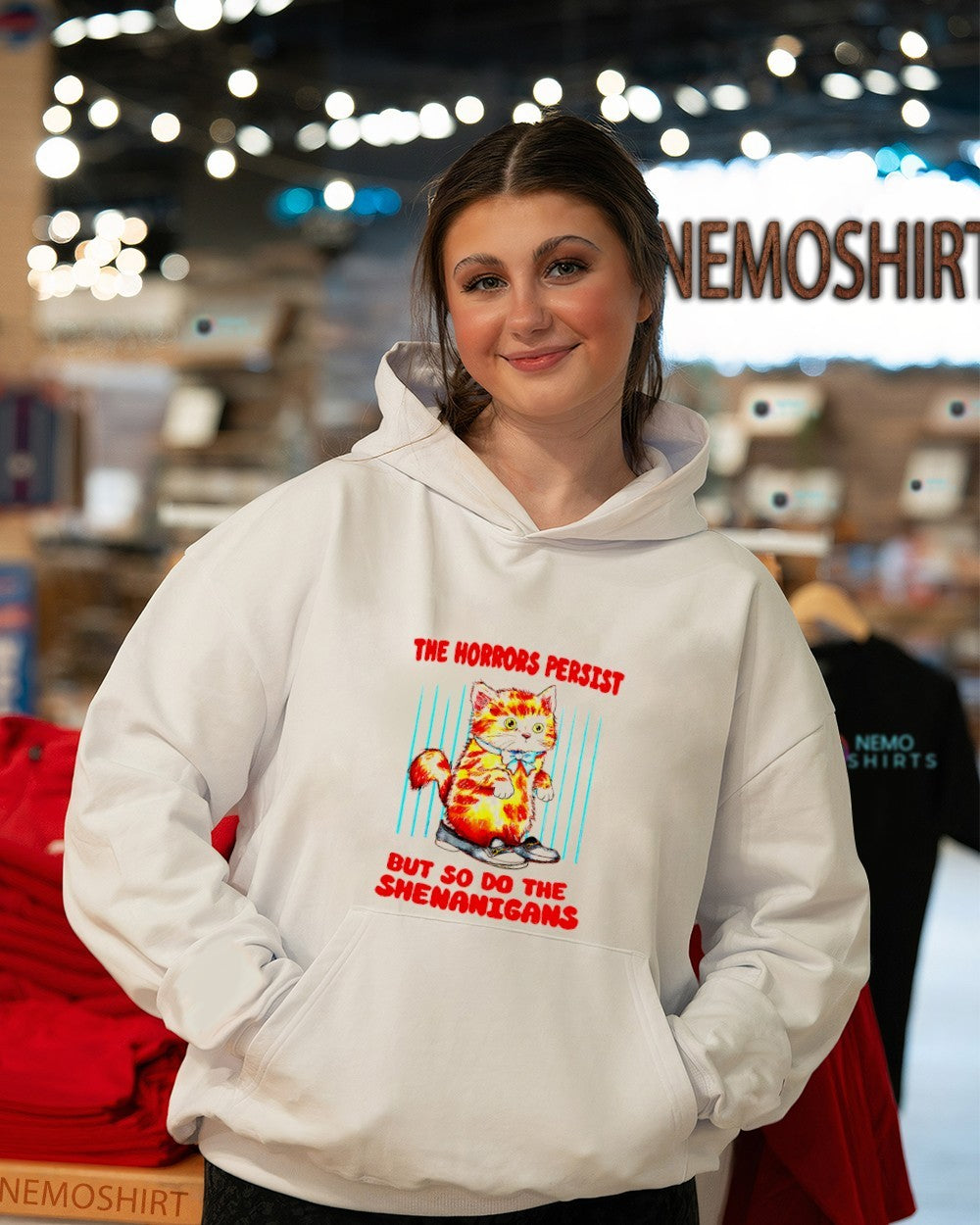 Cat the horrors persist but so do the shenanigans shirt