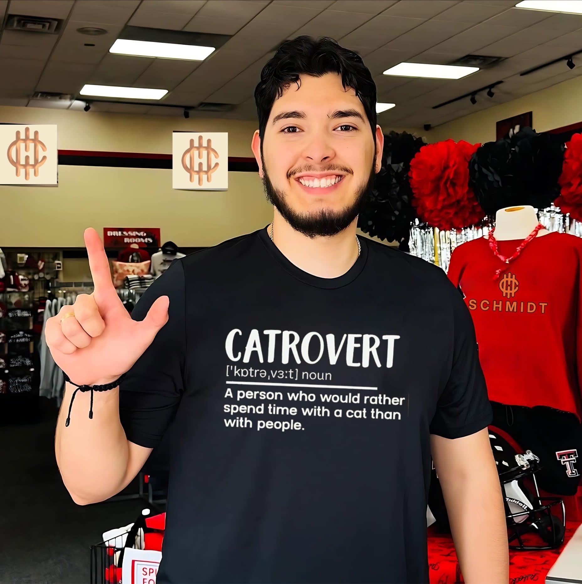 Catrovert – A Person Who Would Rather Spend Time with a Cat than with People shirt
