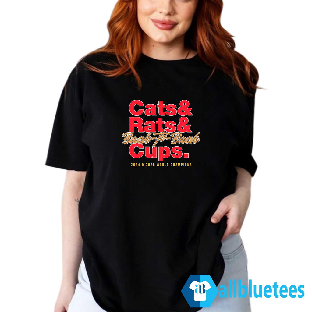 Cats Rats Back-to-Back Cups Shirt