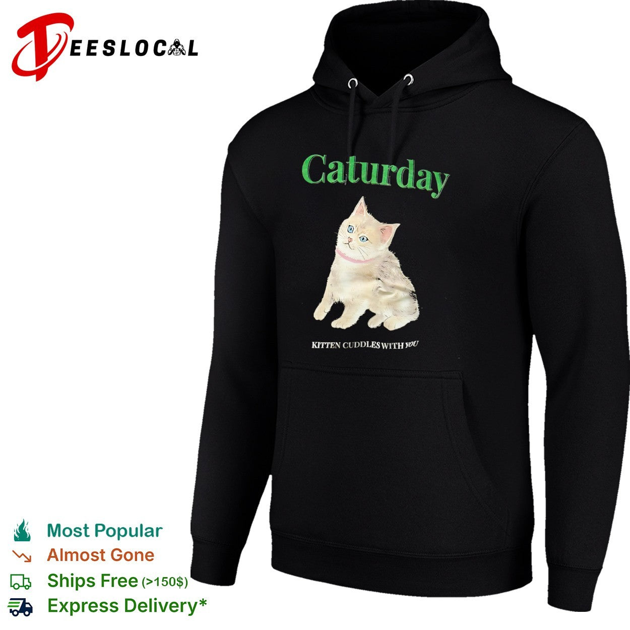 Caturday Kitten Cuddles with You Cute Cat shirt