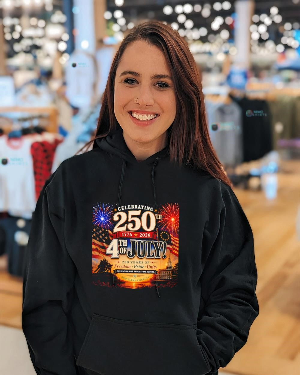 Celebrating 250th 1776-2026 4th of July Freedom Pride Unity shirt