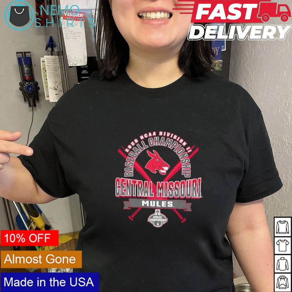 Central Missouri Mules 2026 NCAA DII baseball championship shirt