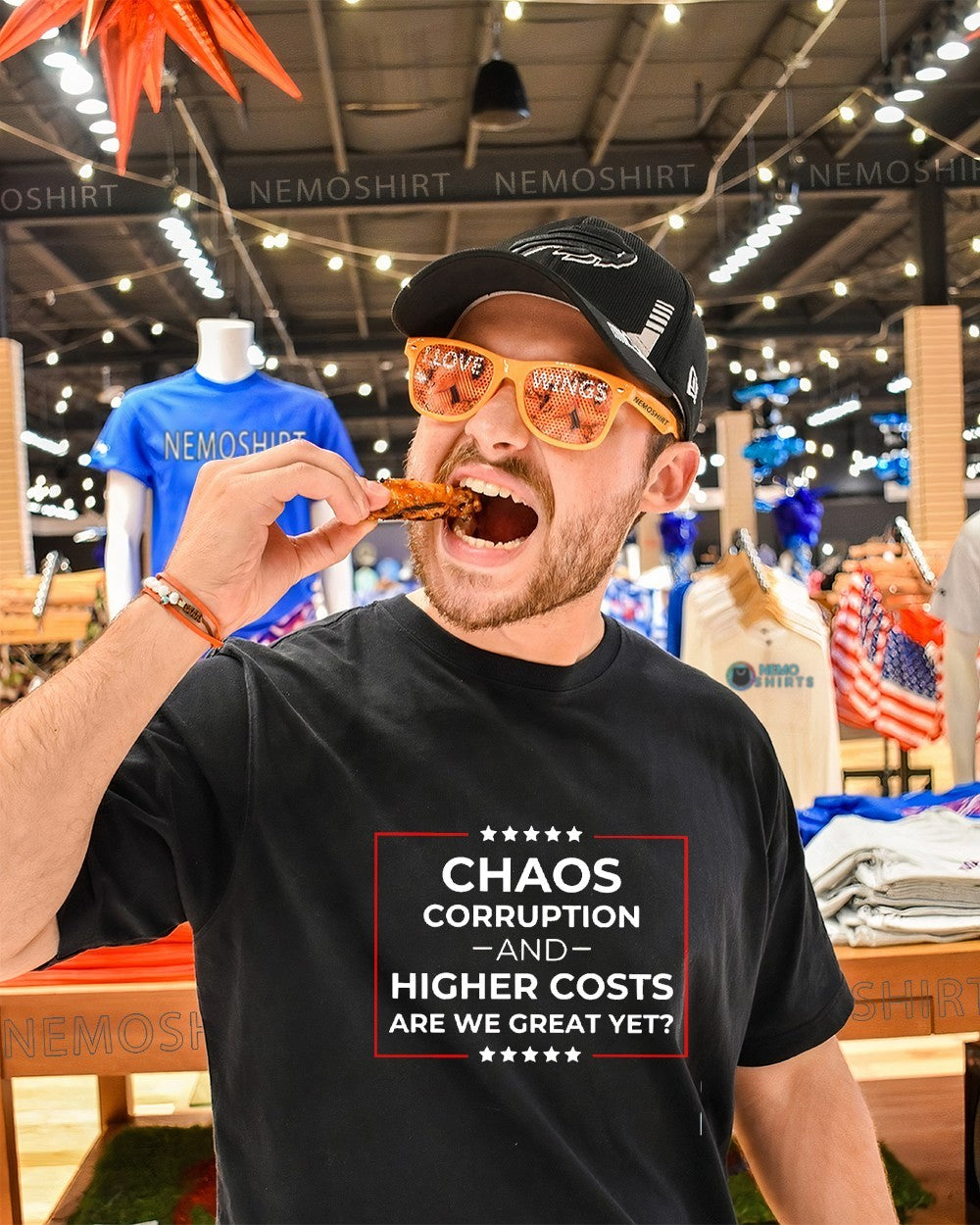 Chaos corruption and higher costs are we great yet anti-Trump shirt