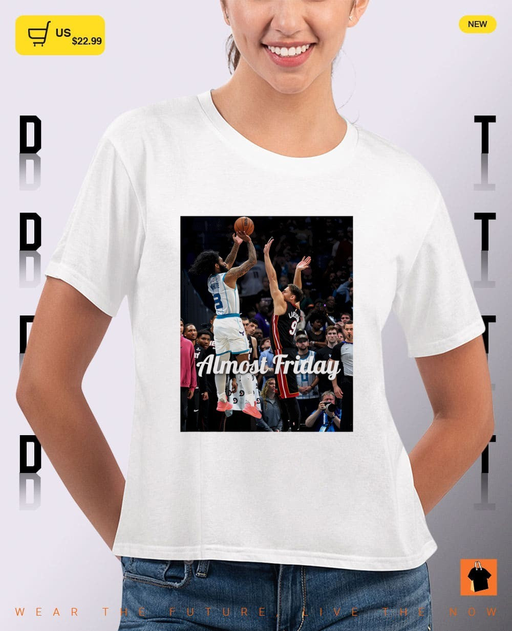 Charlotte Hornets vs Miami Heat NBA Basketball Players Almost Friday shirt