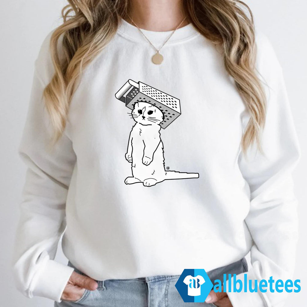 Cheese Grater Cat Shirt