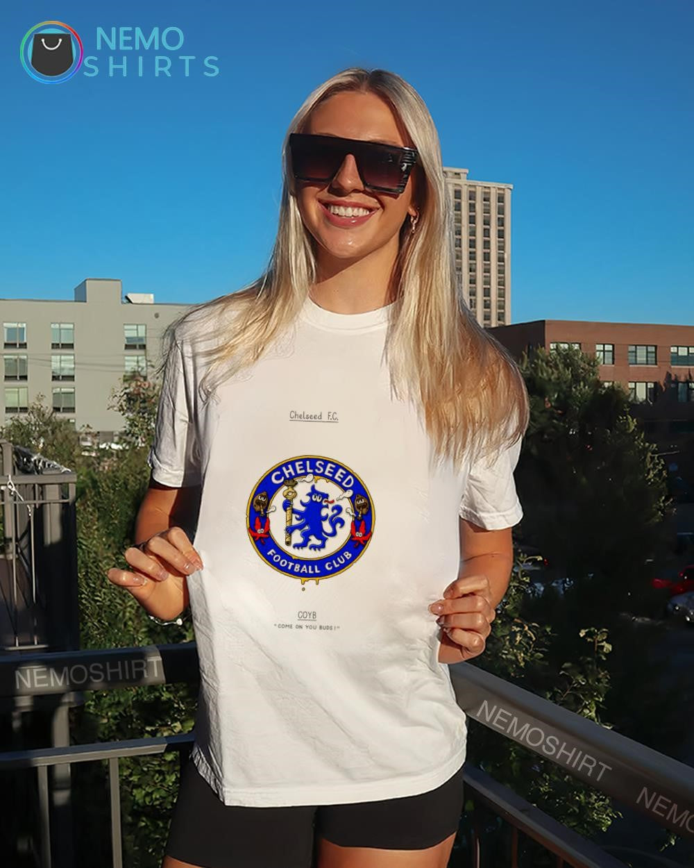 Chelsea F.C. COYB Come On You Buds cartoon shirt