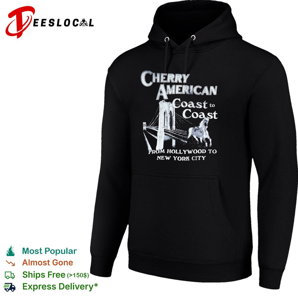 Cherry American Coast to Coast from Hollywood to New York City horse bridge shirt
