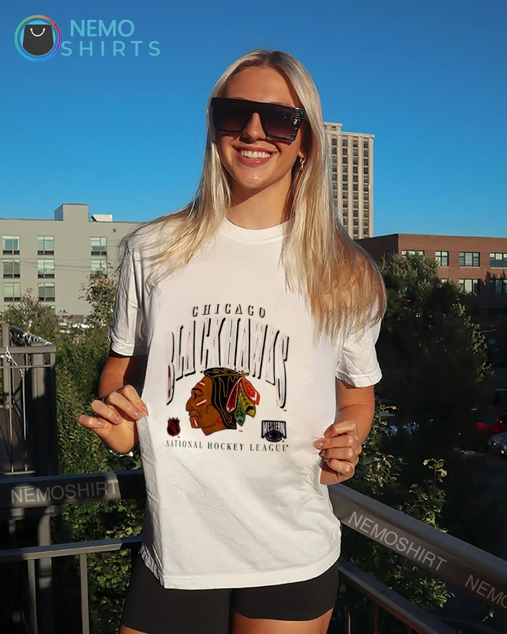 Chicago Blackhawks National Hockey League logo shirt
