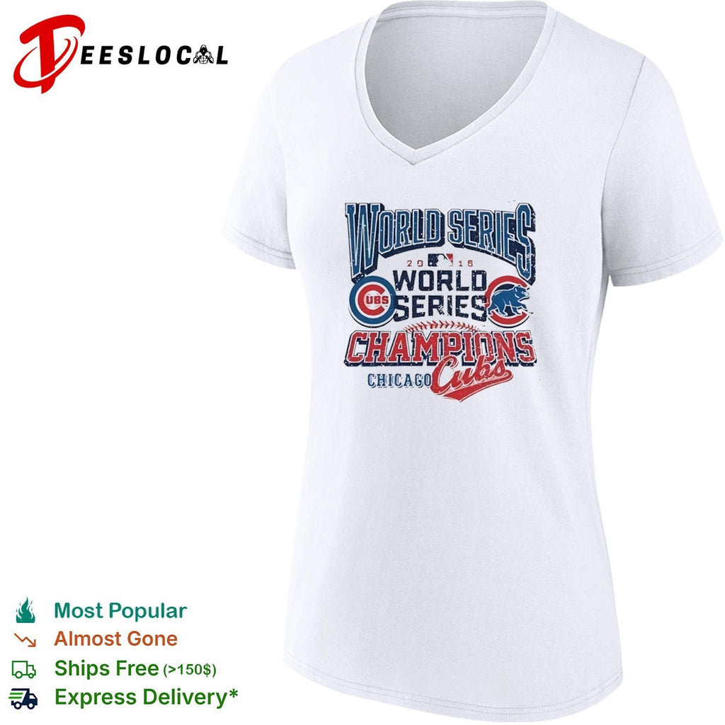 Chicago Cubs 2016 World Series champions baseball bear logo shirt