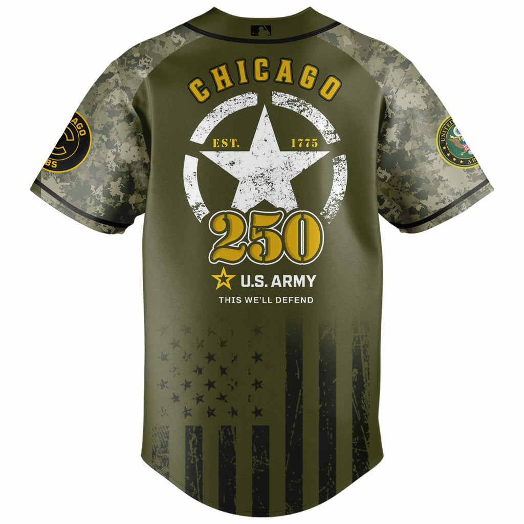 Chicago Cubs MLB 250 U.S. Army Jersey