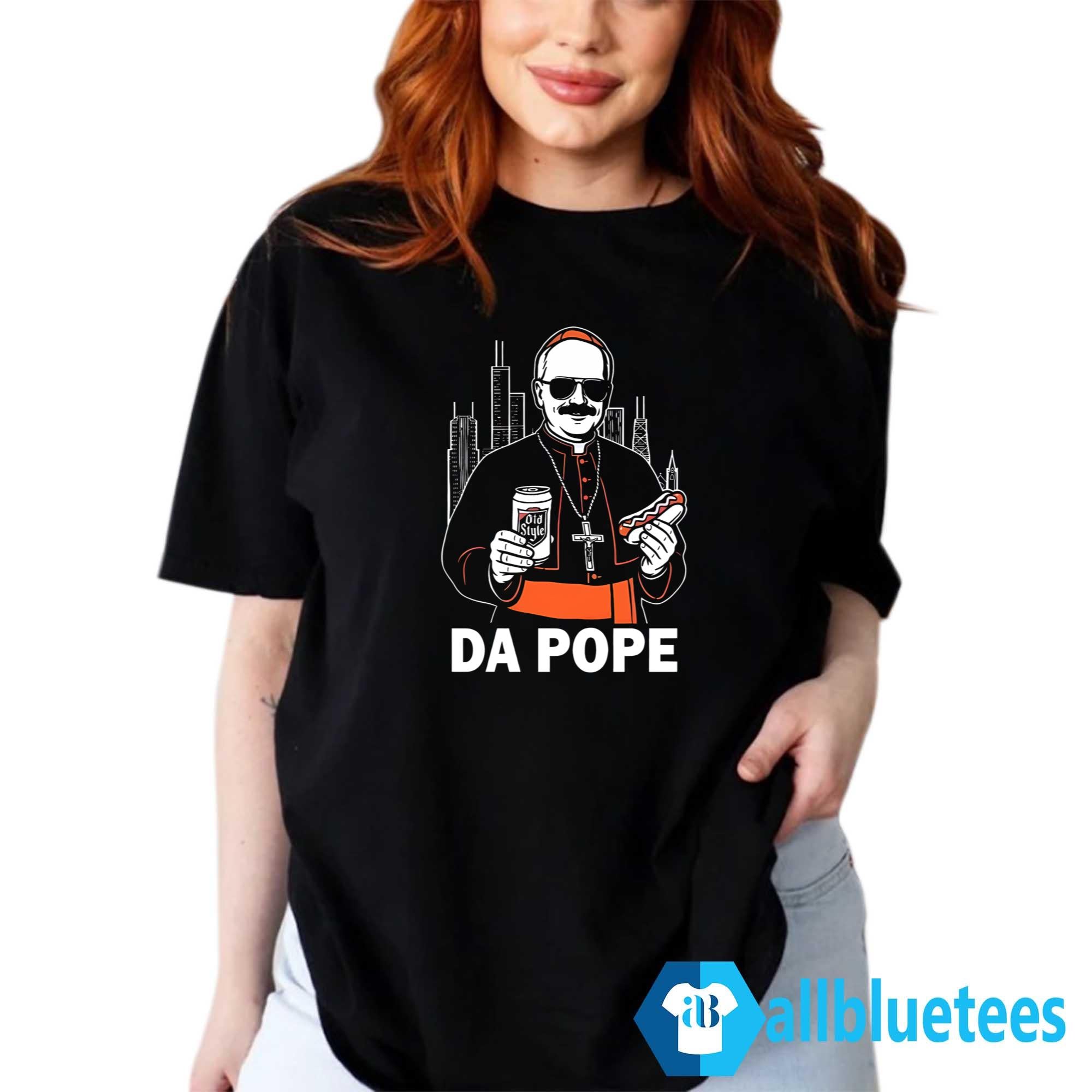 Chicago Da Pope Leo XIV Hot Dog Old Style Beer American Shirt