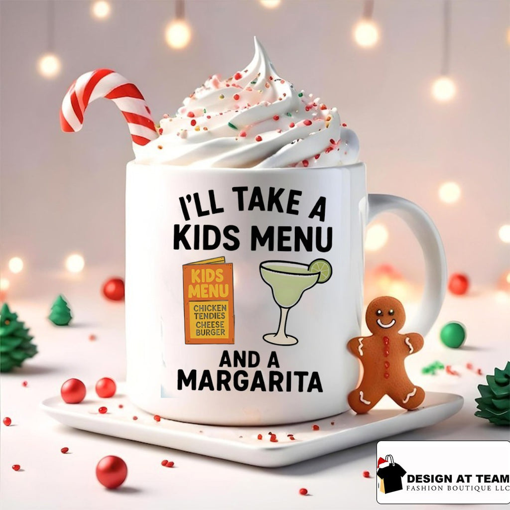 Chicken Tendies cocktail Margarita I’ll take a kids menu and a Margarita shirt