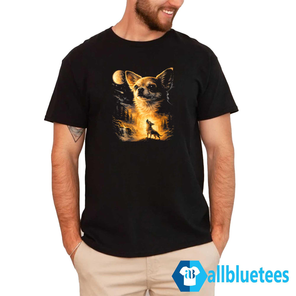 Chihuahua Howling To The Moon Shirt