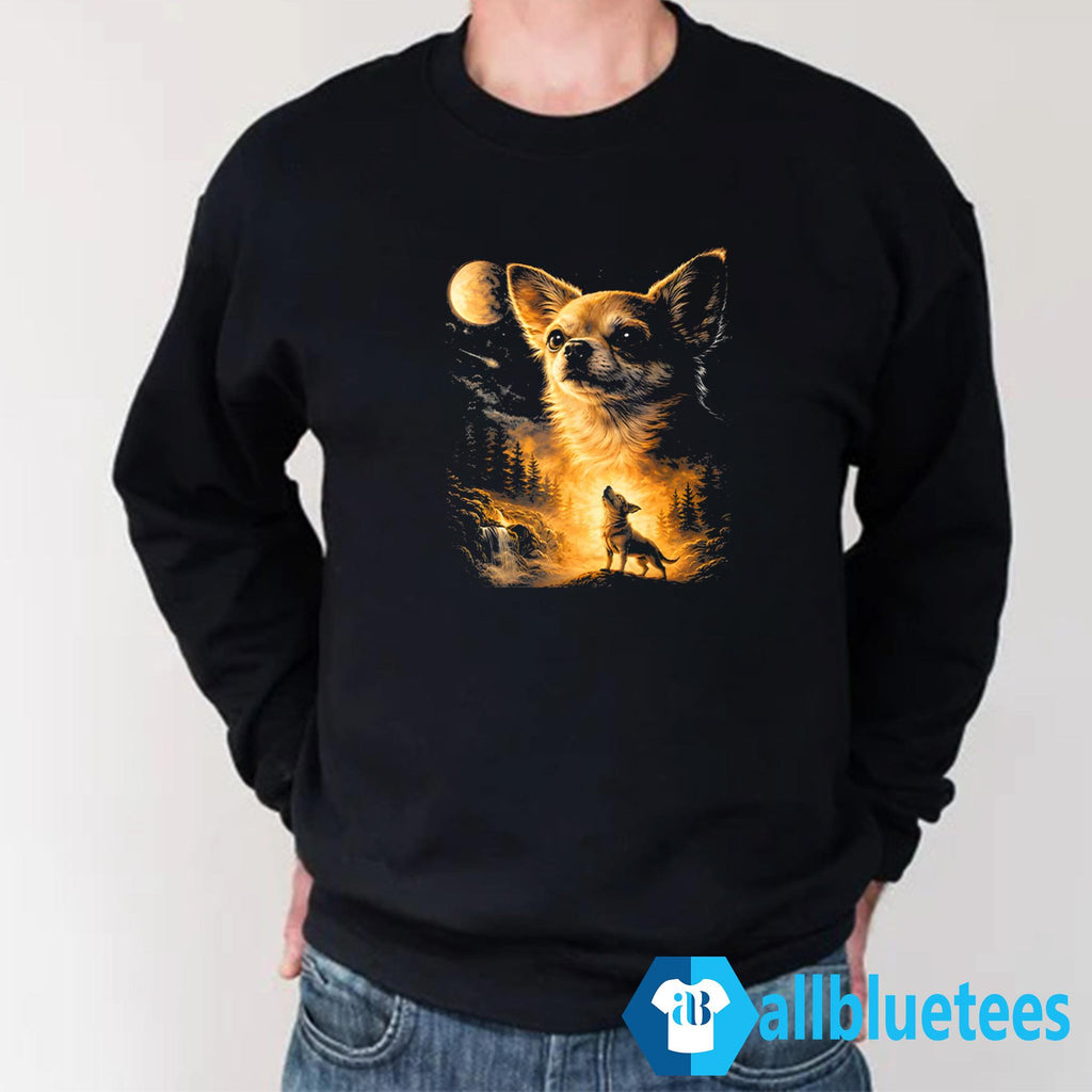 Chihuahua Howling To The Moon Shirt