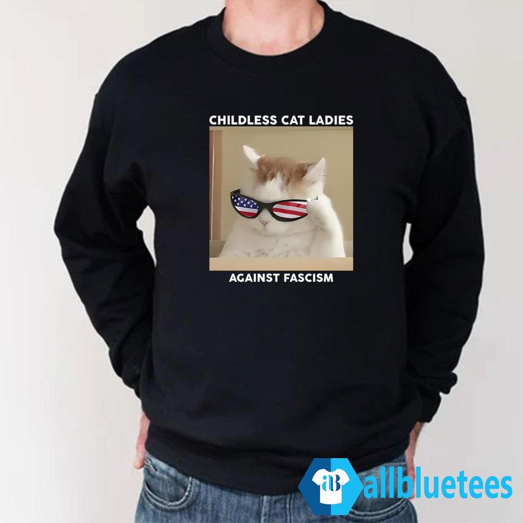 Childless Cat Ladies Against Fascism T-Shirt
