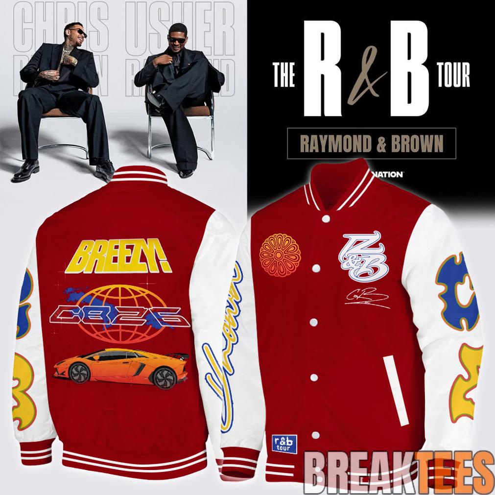Chris Brown R&B Tour 2026 Bomber Jacket