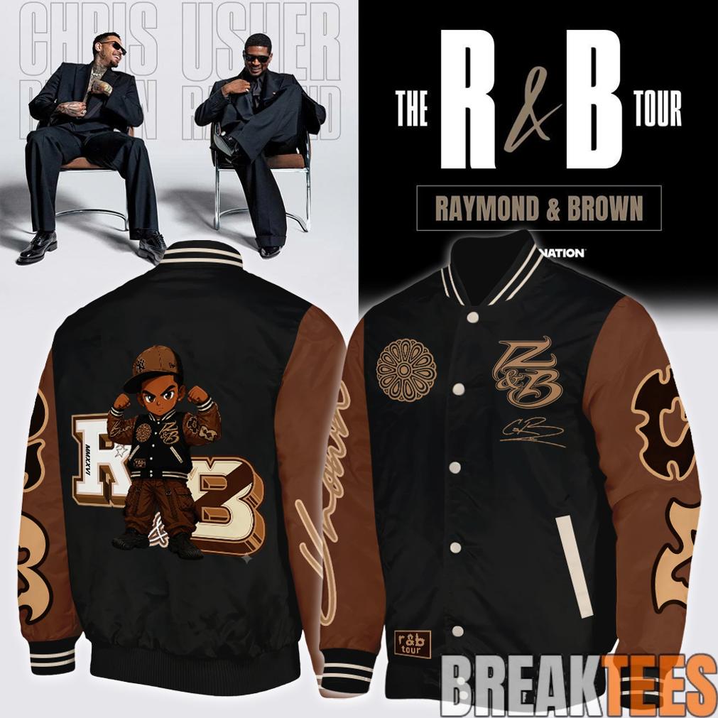 Chris Brown R&B Tour 2026 Bomber Jacket