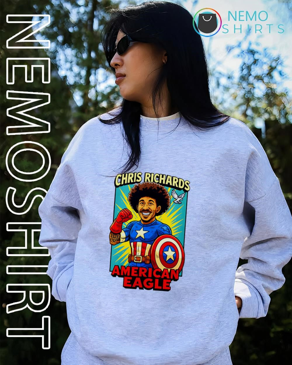 Chris Richards American Eagle Super man shirt