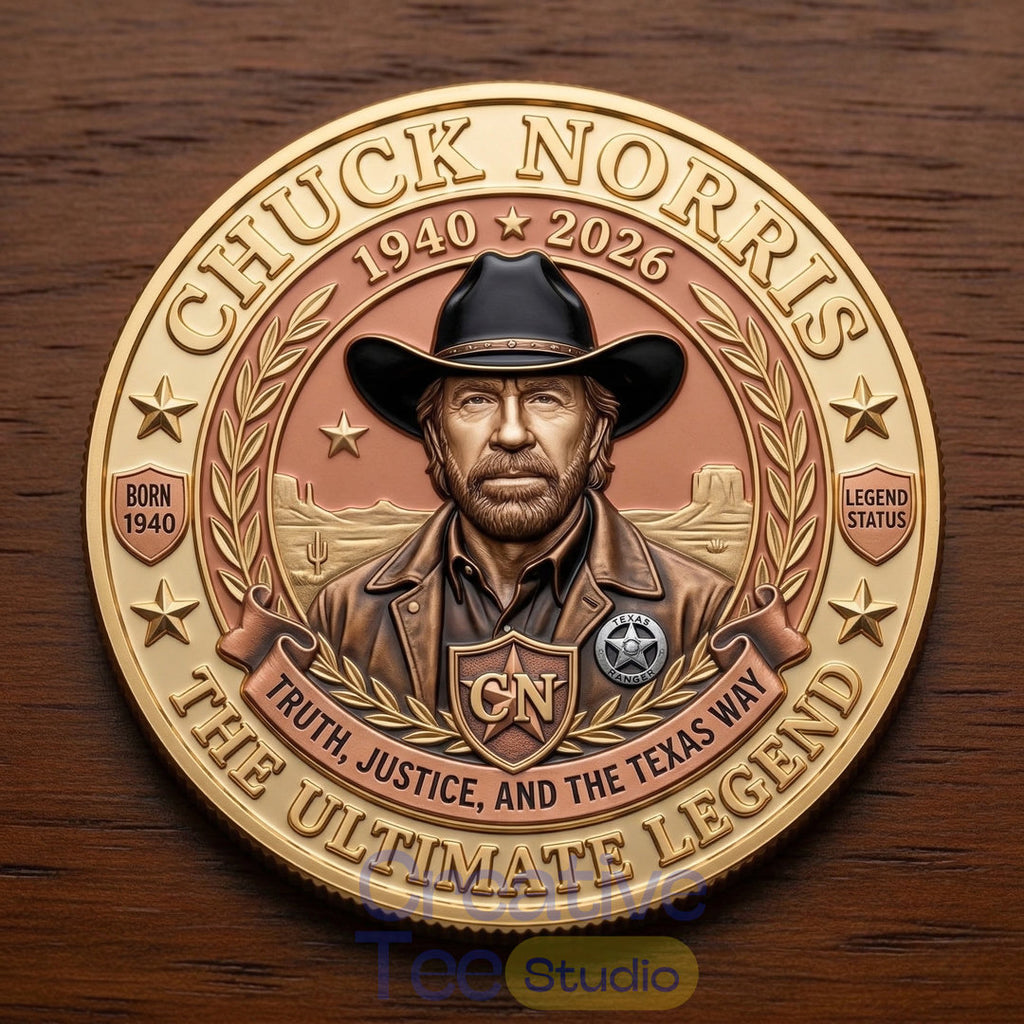Chuck Norris Legends Memorial Coin