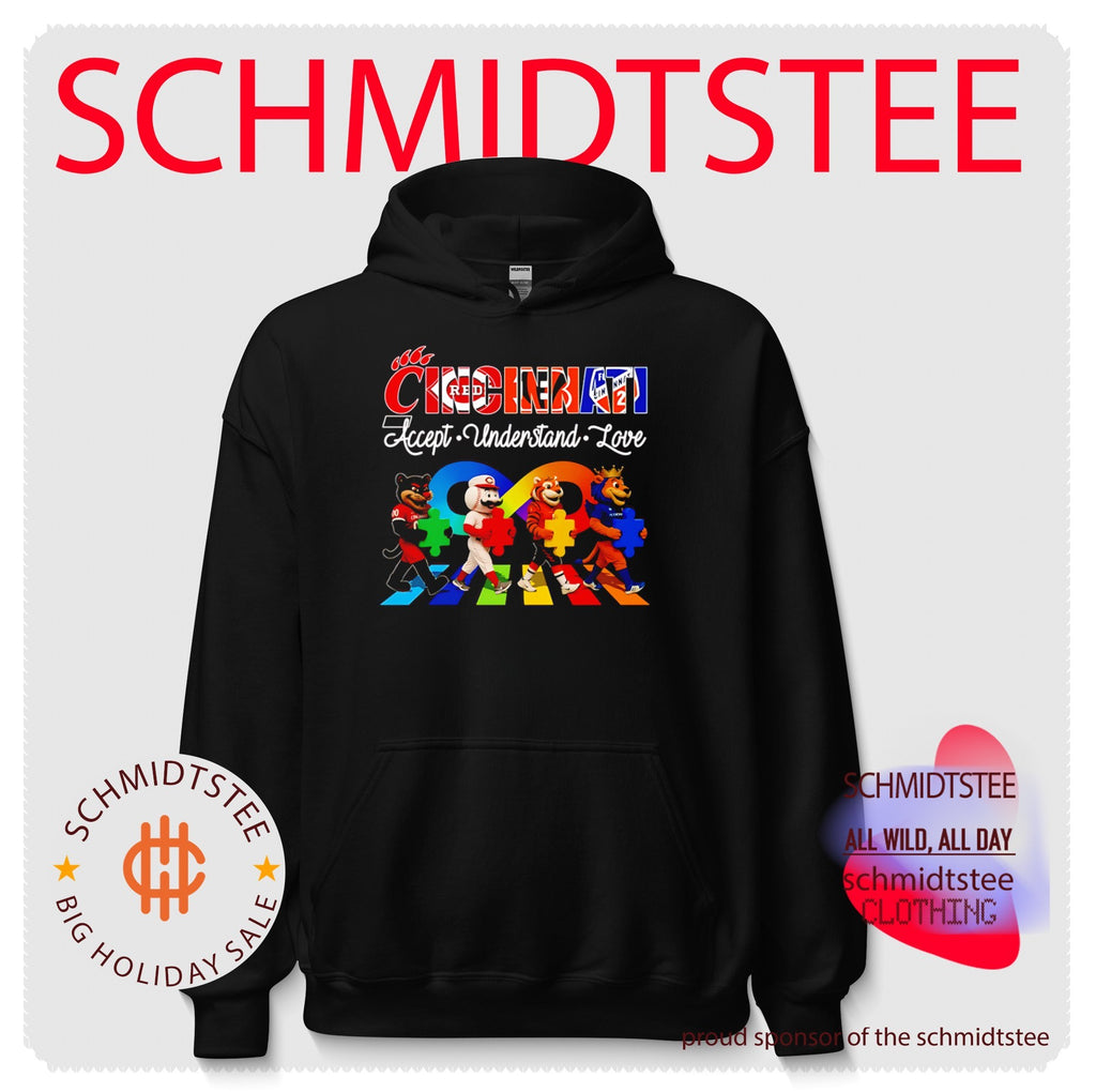 Cincinnati Accept Understand Love Mascot Autism Awareness shirt