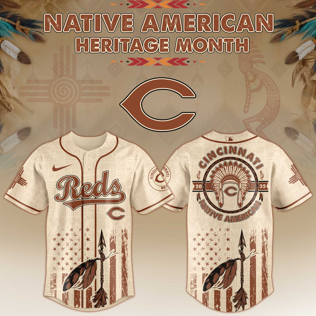 Cincinnati Reds Native American Heritage Month Jersey 2025