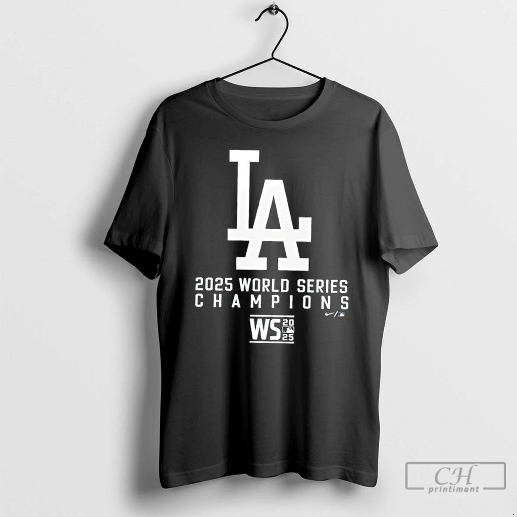 Classic 2025 9x World Series Champions Los Angeles Dodgers 2 Sided T Shirts Hoodie Sweatshirt | PurePodTees.com
