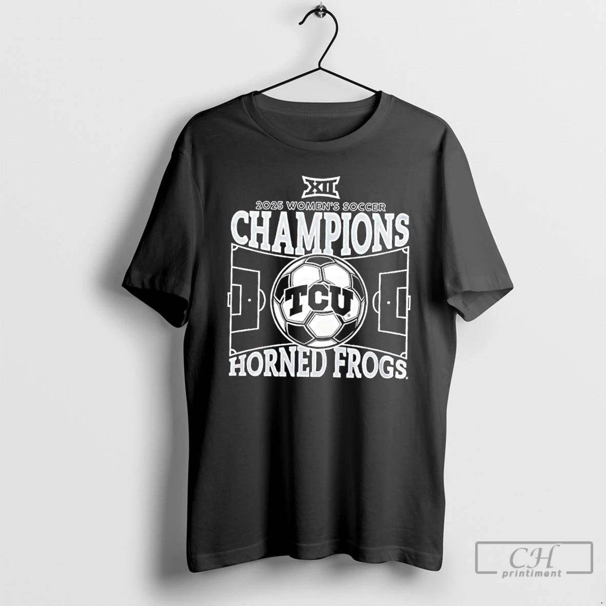 Classic 2025 Big 12 Regular Season Champions Tcu Horned Frogs 2 Sided T Shirts