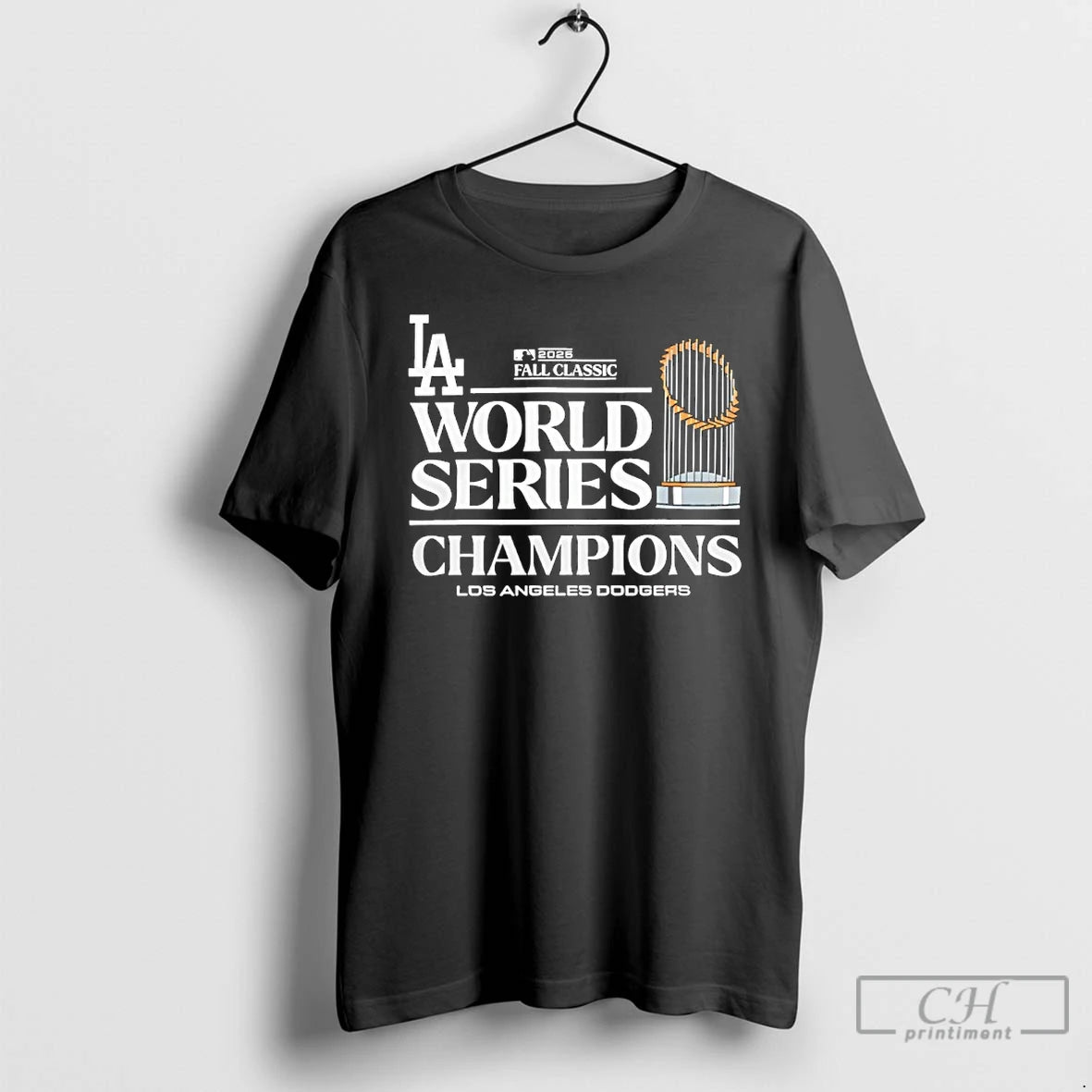 Classic 2025 Los Angeles Dodgers World Series Champions Trophy T Shirts
