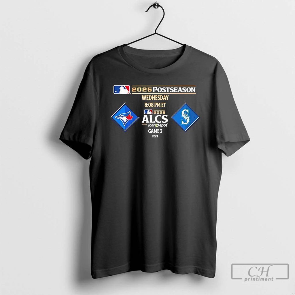 Classic 2025 Postseason Alcs Game 3 Toronto Blue Jays Vs Seattle Mariners T Shirts
