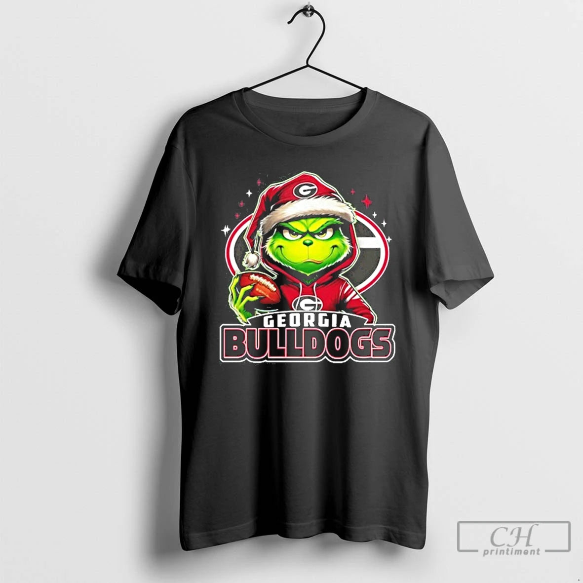 Classic 2025 Santa Grinch X Georgia Bulldogs Logo Baseball