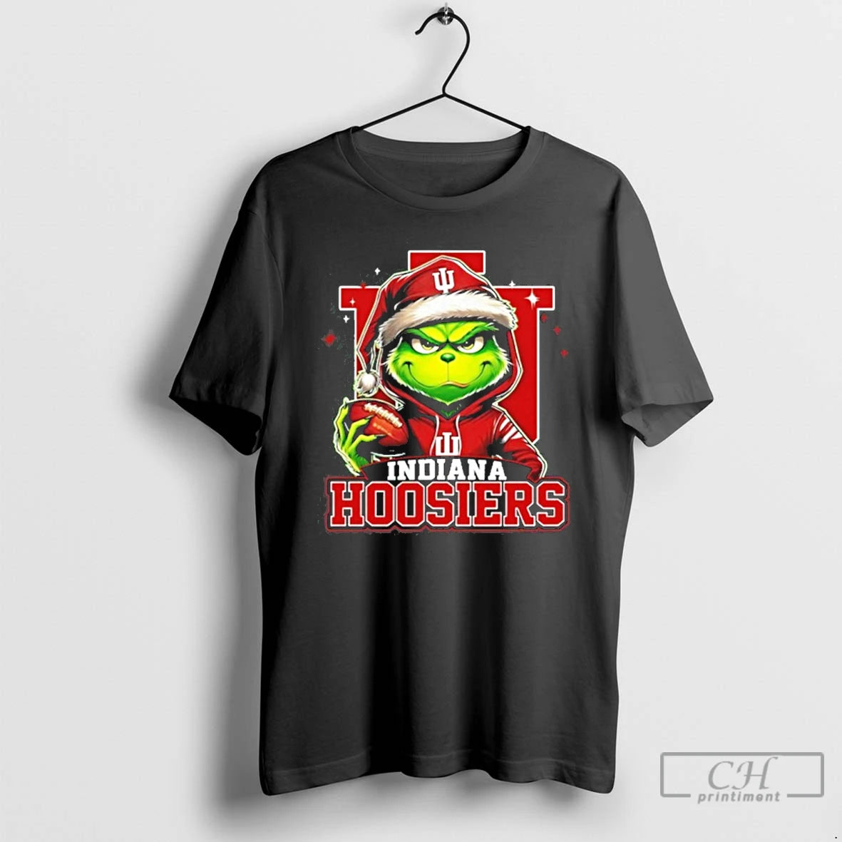 Classic 2025 Santa Grinch X Indiana Hoosiers Logo Baseball