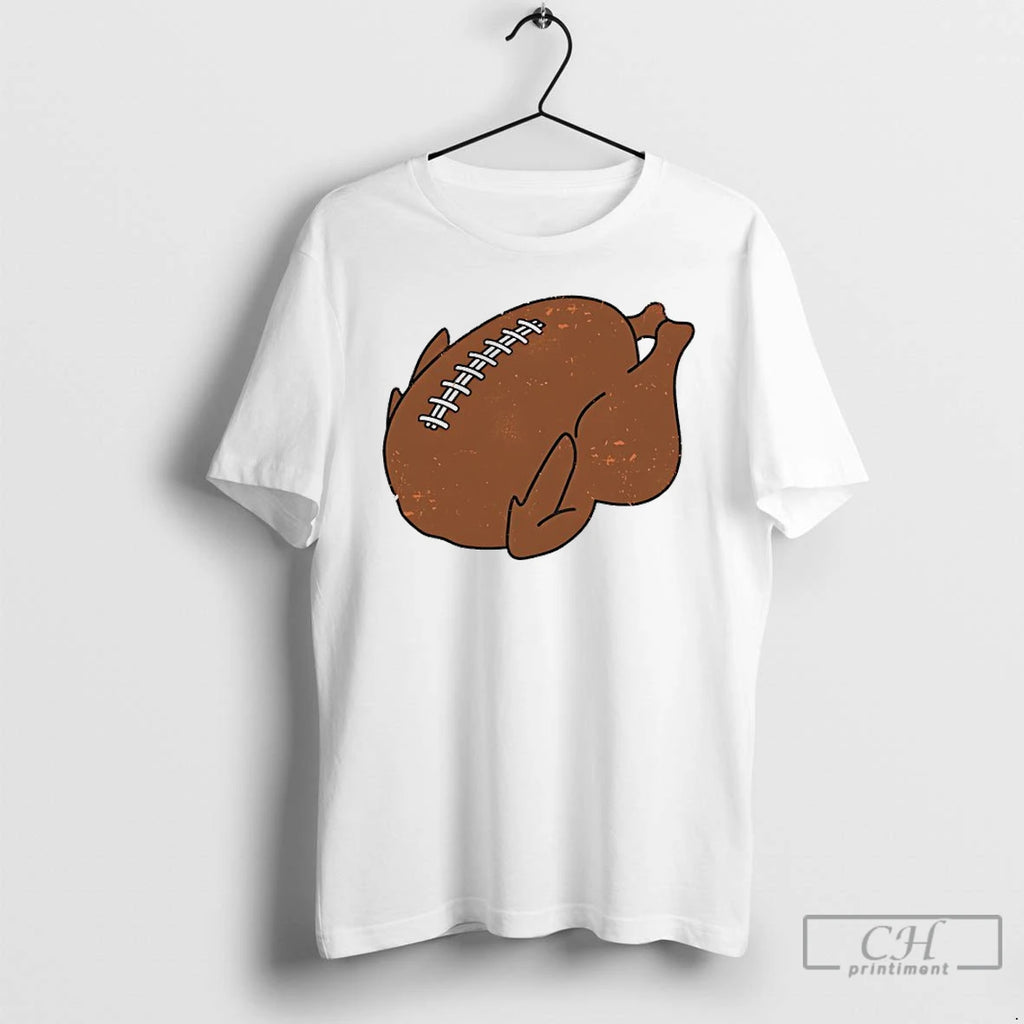 Classic 2025 Thanksgiving Turkey Football T Shirts Hoodie Sweatshirt | PurePodTees.com