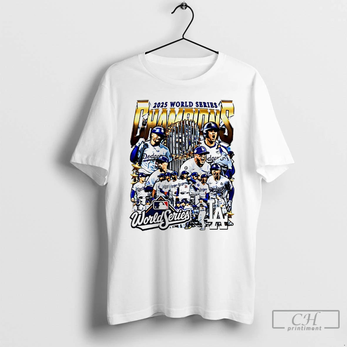 Classic 2025 World Series Champions Los Angeles Dodgers All Team Graphic T Shirts Hoodie Sweatshirt | PurePodTees.com