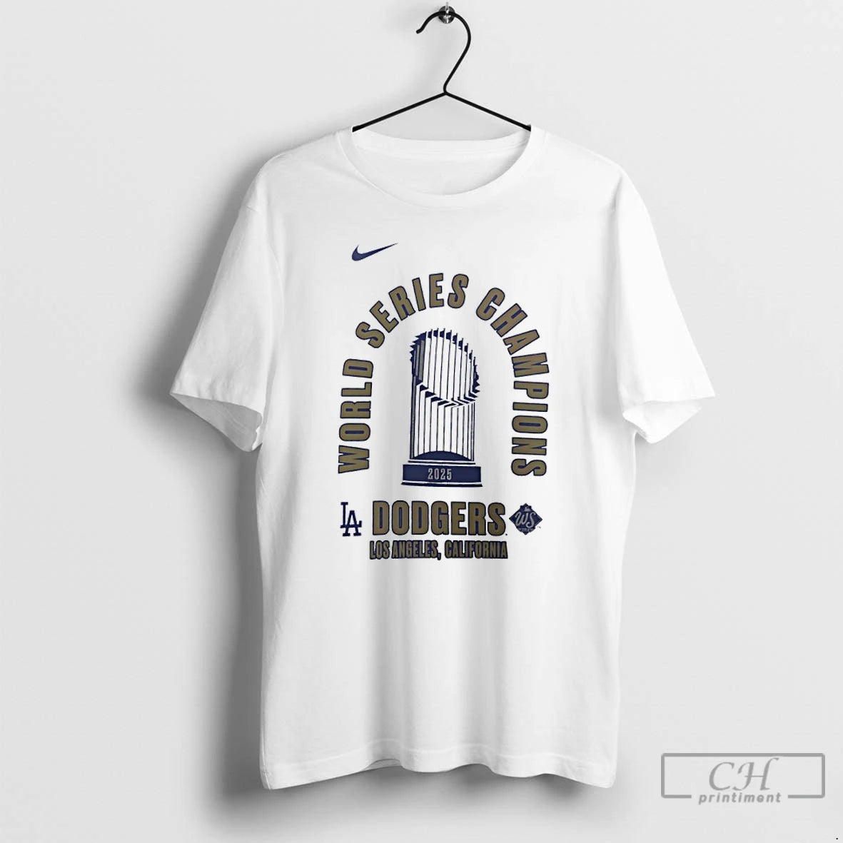 Classic 2025 World Series Champions Los Angeles Dodgers Trophies T Shirts Hoodie Sweatshirt | PurePodTees.com