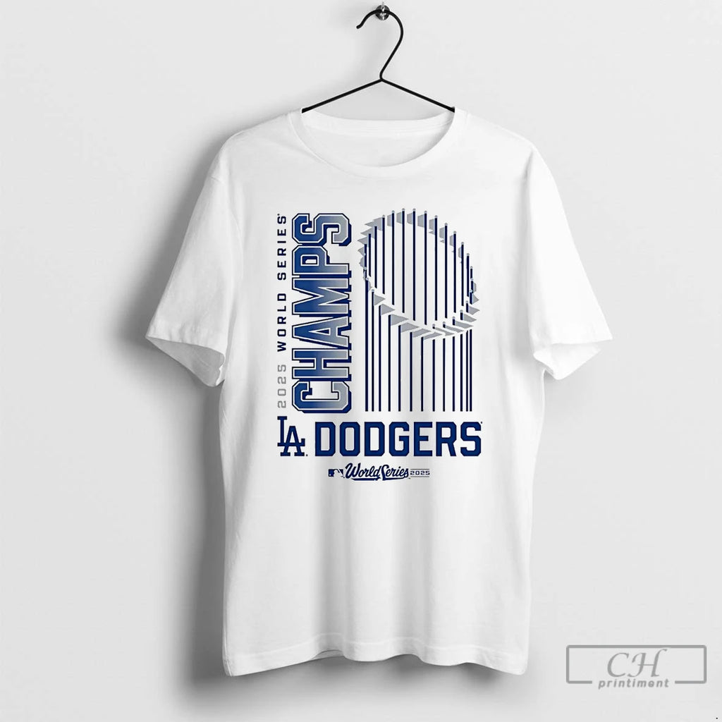 Classic 2025 World Series Champions Los Angeles Dodgers Trophy T Shirts Hoodie Sweatshirt | PurePodTees.com