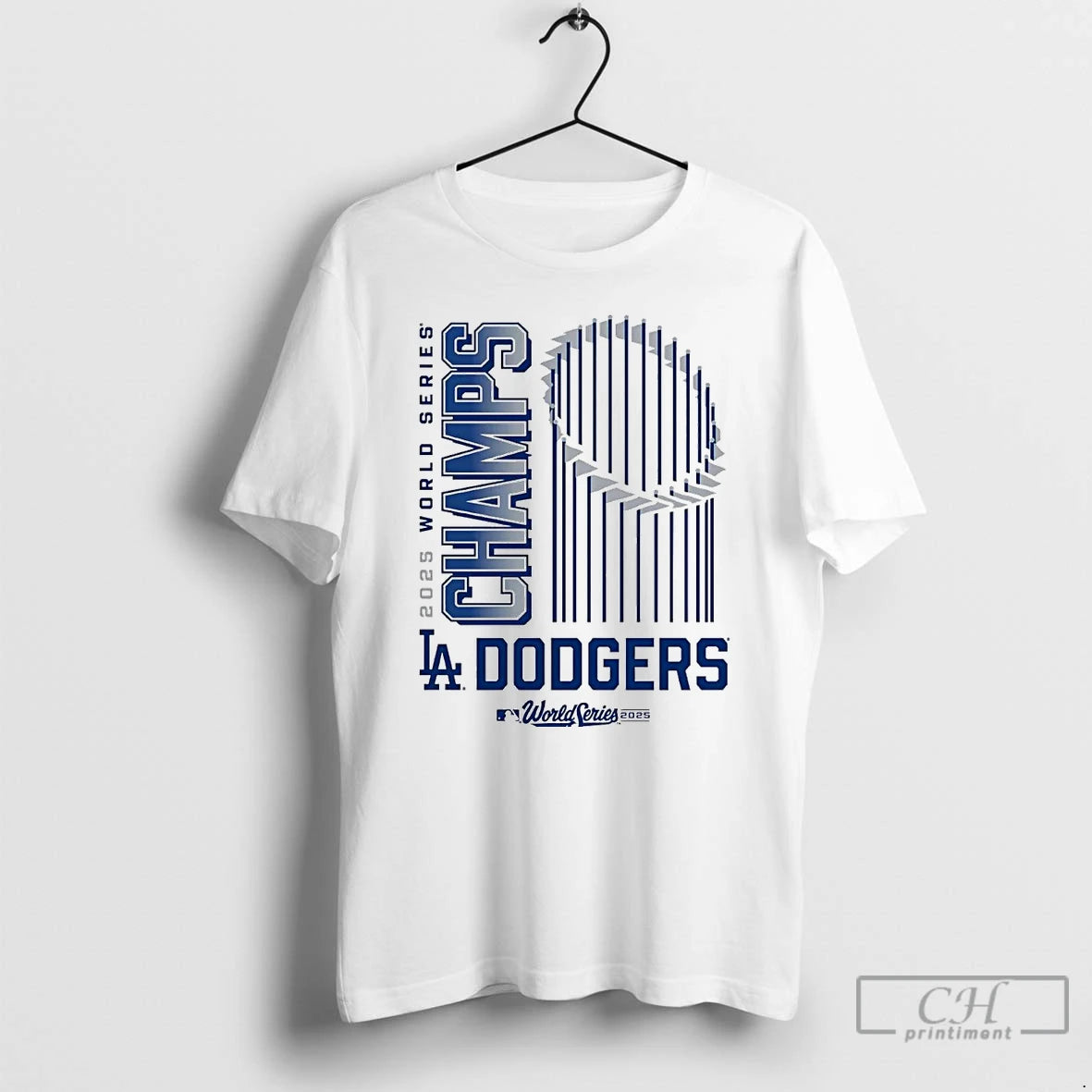 Classic 2025 World Series Champions Los Angeles Dodgers Trophy T Shirts Hoodie Sweatshirt | PurePodTees.com