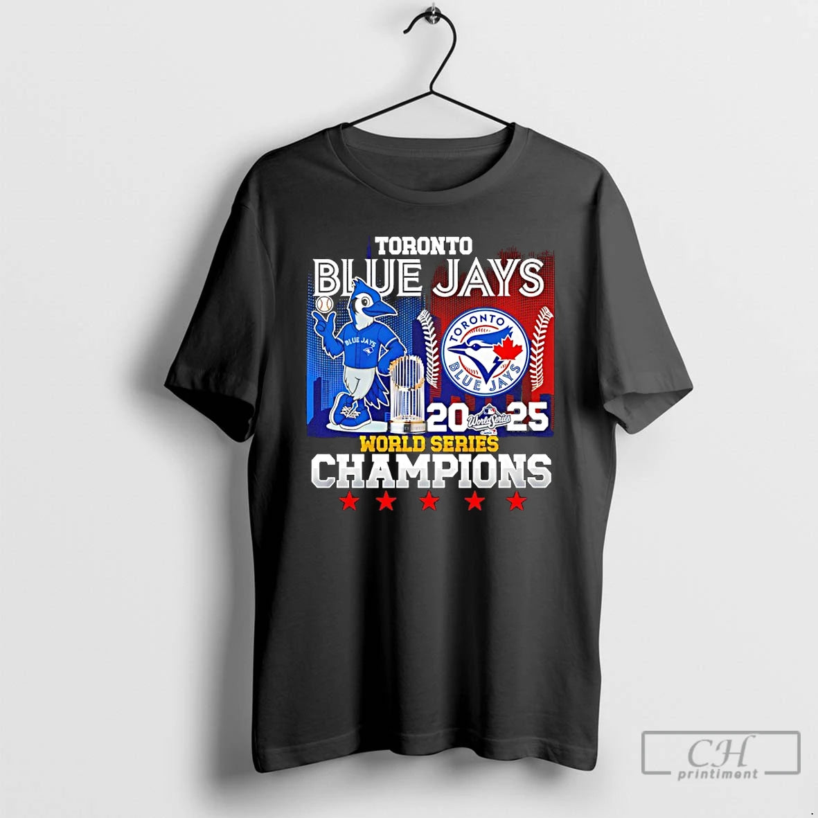 Classic 2025 World Series Champions Toronto Blue Jays City Skyline T Shirts Hoodie Sweatshirt | PurePodTees.com