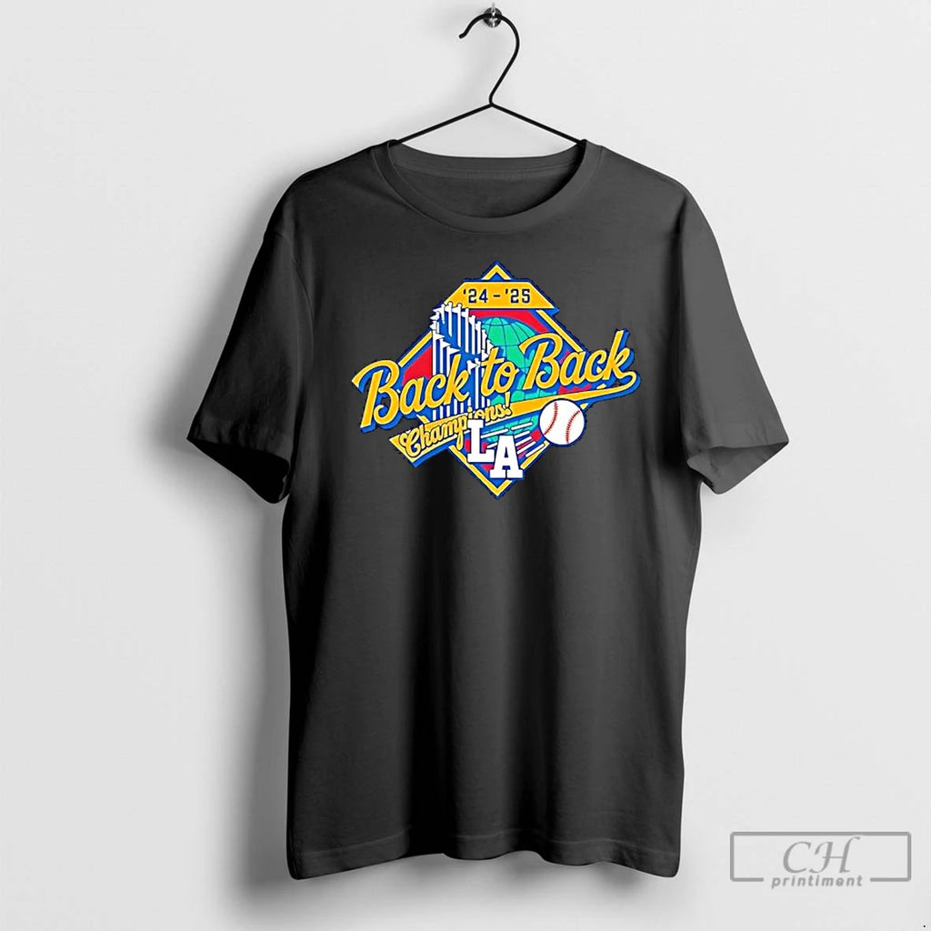 Classic 24 25 Back To Back Champions La Dodgers Finals Merch Shirt Hoodie Sweatshirt | PurePodTees.com