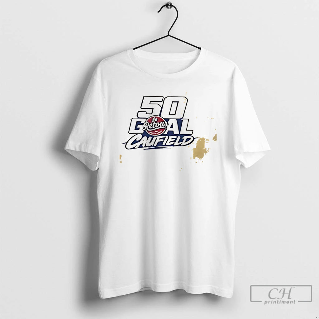 Classic 50 Goal Le Retour The Return Montreal Canadiens Player Cole Caufield T Shirts Sweater