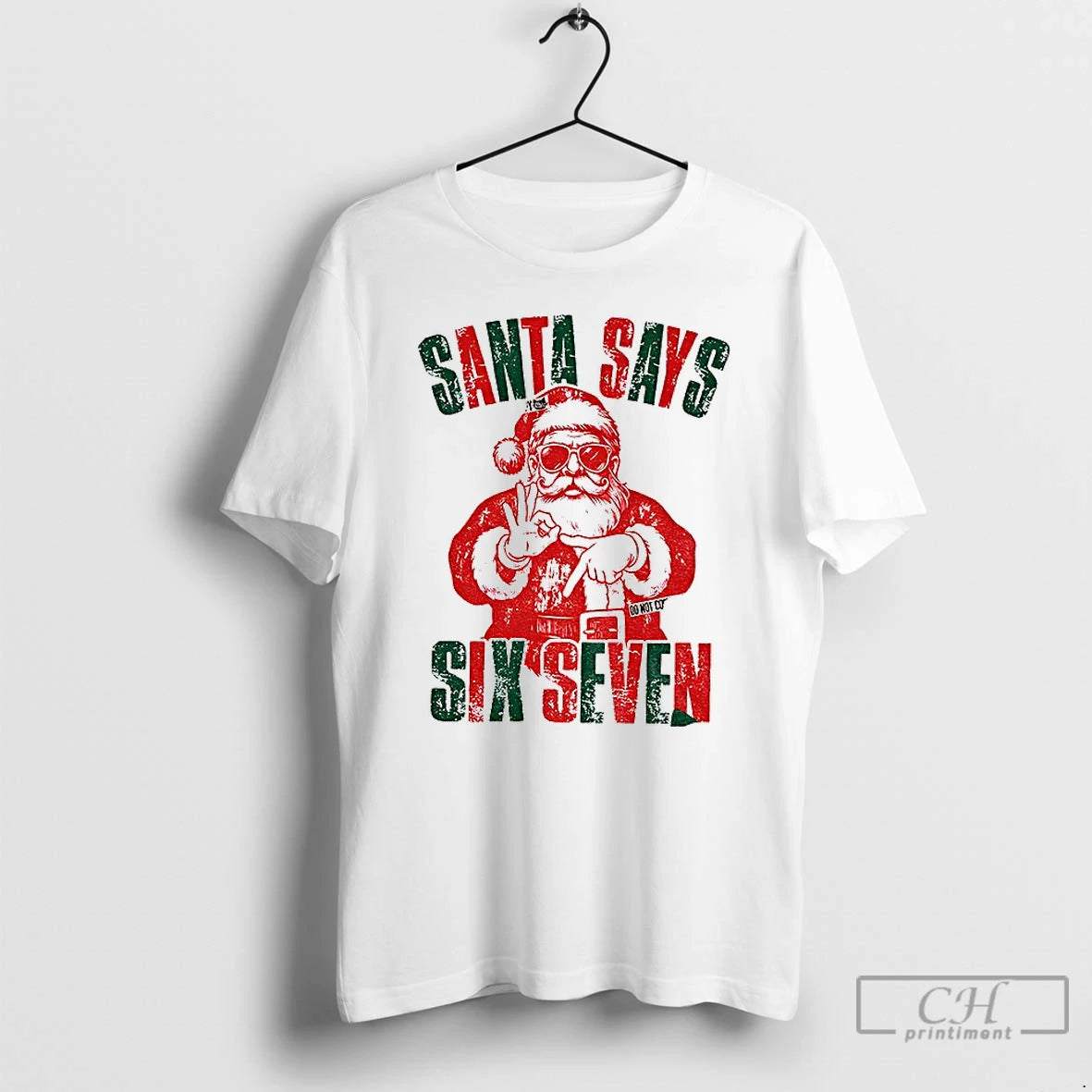 Classic 6 7 Meme Santa Says Six Seven Christmas T Shirts Hoodie Sweatshirt | PurePodTees.com