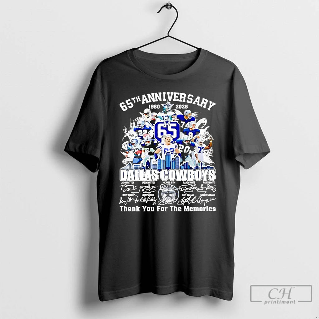 Classic 65th Anniversary 1960 2025 Dallas Cowboys Team Players T Shirts Hoodie Sweatshirt | PurePodTees.com