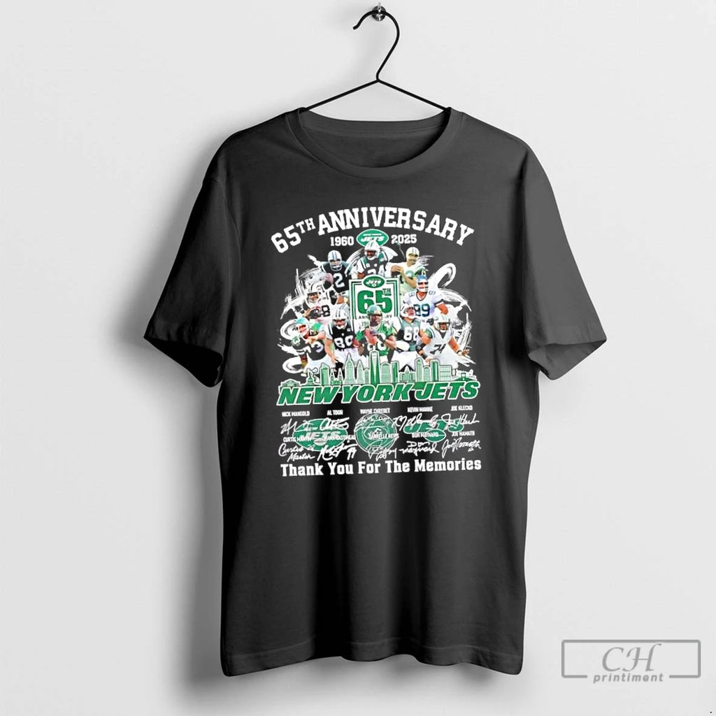 Classic 65th Anniversary 1960 2025 New York Jets Legends Thank You For The Memories Signatures Shirt Hoodie Sweatshirt