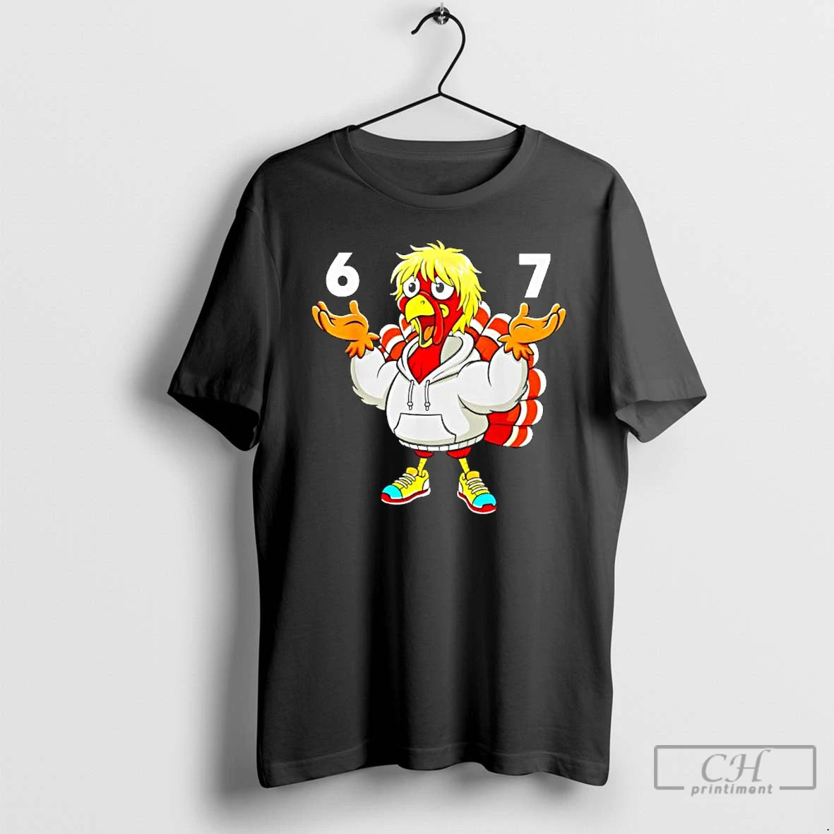 Classic 67 Thanksgiving Meme Turkey Six Seven Costume T Shirts Hoodie Sweatshirt | PurePodTees.com