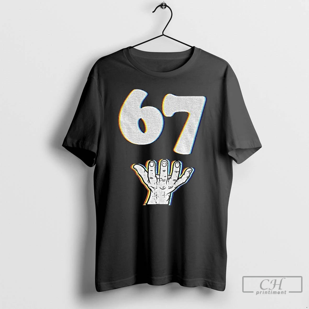 Classic 67 Six Seven Hand Meme Funny Viral Shirt Hoodie Sweatshirt | PurePodTees.com