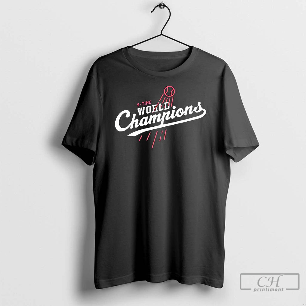 Classic 9 Time Los Angeles Dodgers Champions 2025 Shirt Hoodie Sweatshirt | PurePodTees.com